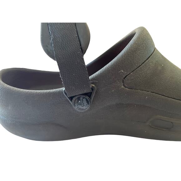 Crocs Bistro‎ Pro LiteRide Black Clogs Orange Insole Slip Resistant M10 W12 main image 8